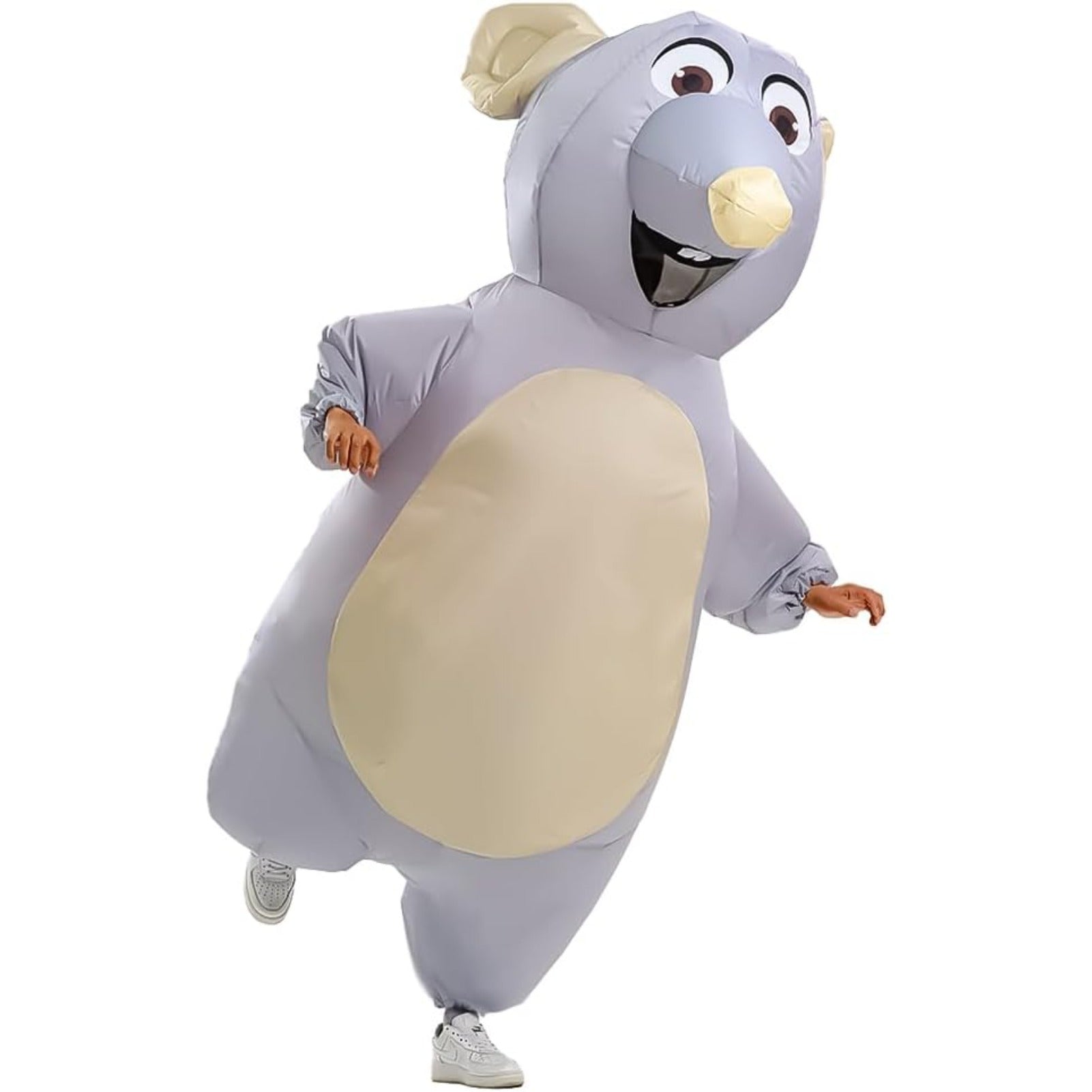 Inflatable Mouse Costume for Adults, Funny Blow Up Animal Suit for Halloween, Cosplay, Party, Parade, Carnival Dress Up Outfit