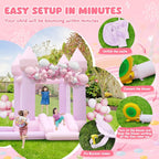 Indoor- & Outdoor-Hüpfburg mit großem Bällebad für Hochzeiten und Kindergeburtstage