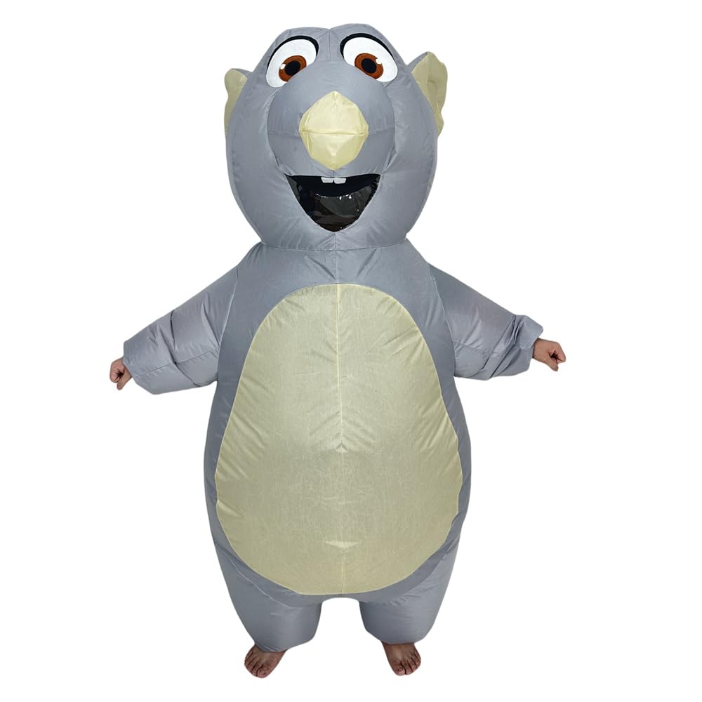 Inflatable Mouse Costume for Adult Blow up Mouse Costume Funny Halloween Party Cosplay Costume Suit