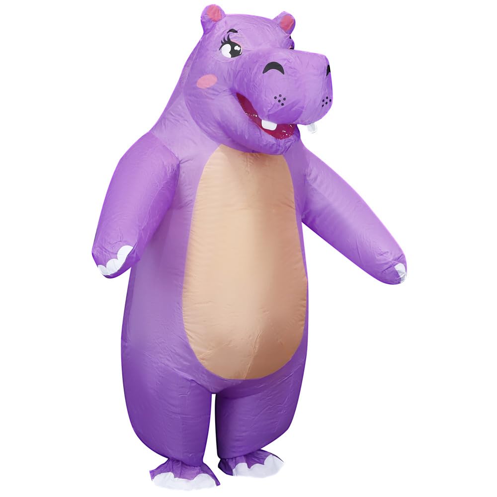 Inflatable Hippo Costume Adult Halloween Inflatable Costumes Funny inflatable Halloween Costumes (5.0ft-6.2ft to wear)