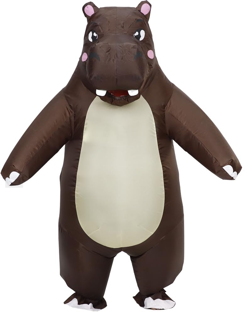 Inflatable Hippo Costume Adult Halloween Inflatable Costumes Funny inflatable Halloween Costumes (5.0ft-6.2ft to wear)