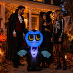 4FT Halloween Inflatable Vampire Bat Decoration with LED Lights