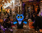 4FT Halloween Inflatable Vampire Bat Decoration with LED Lights