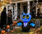 4FT Halloween Inflatable Vampire Bat Decoration with LED Lights