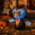 4FT Halloween Inflatable Vampire Bat Decoration with LED Lights