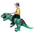 Inflatable Dinosaur Costumes for Adult T-REX Ride on Halloween Costume Funny Dino Blow up Costume