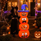 183 cm aufblasbare Halloween-Kürbisstapel