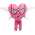 Inflatable Love Heart Costume with Wings for Adults, Funny Blow Up Angel Wing Love Costume for Valentine's Day, Proposal,Party to express LOVE