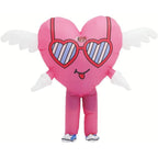 Inflatable Love Heart Costume with Wings for Adults, Funny Blow Up Angel Wing Love Costume for Valentine's Day, Proposal,Party to express LOVE