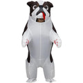 Funny Inflatable Costume for Adult Blow up Bullydog Costume Halloween Party Puppy Dog Cosplay Costume Onesie