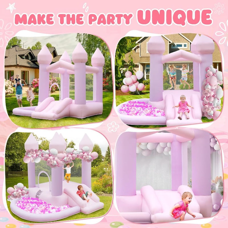 Indoor- & Outdoor-Hüpfburg mit großem Bällebad für Hochzeiten und Kindergeburtstage