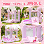 Indoor- & Outdoor-Hüpfburg mit großem Bällebad für Hochzeiten und Kindergeburtstage