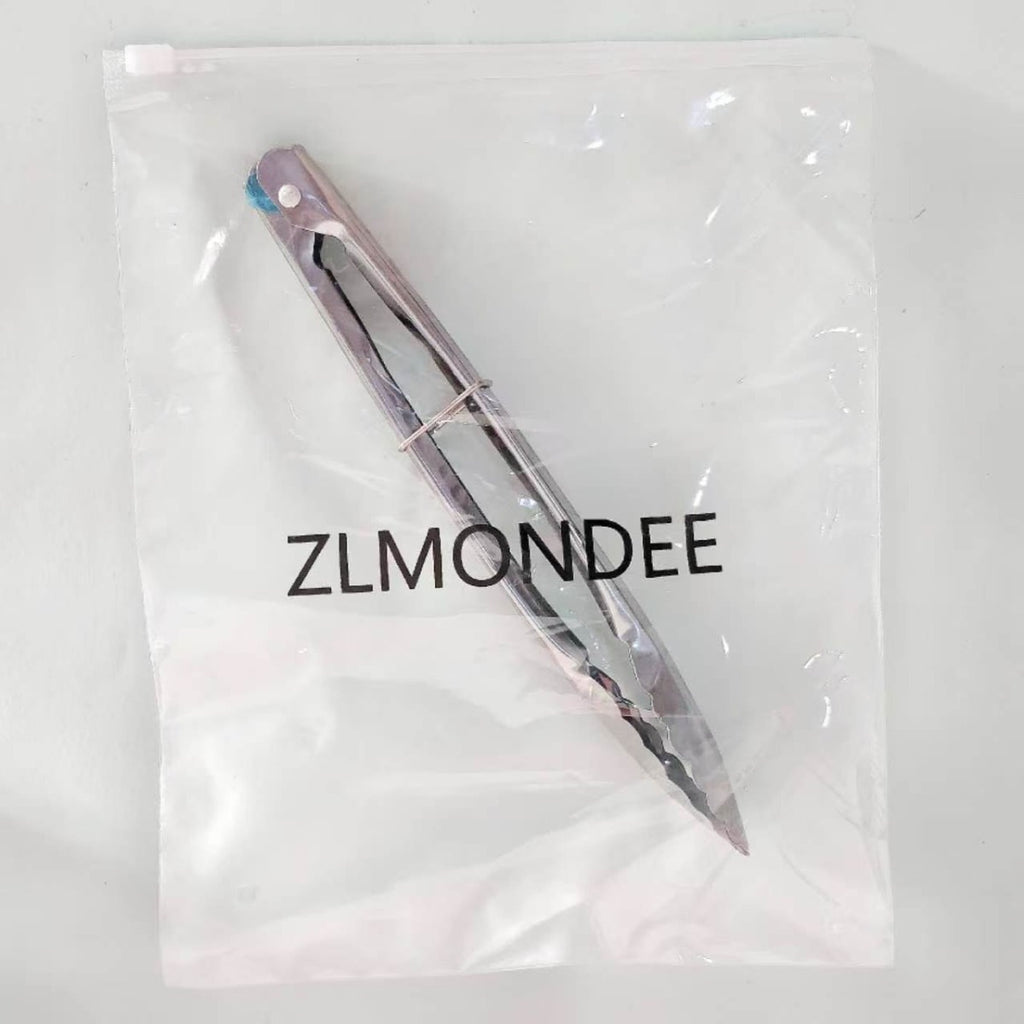 ZLMONDEE 9-Zoll Edelstahl-Küchenzange – Langlebiges und hitzebeständiges Koch- und Servierwerkzeug