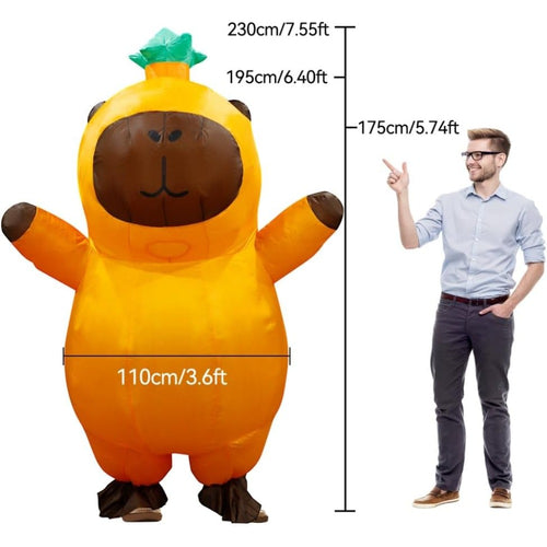 Capybara Inflatable Costume Adult, Funny Inflatable Costumes Blow up Suit Costumes for Adult,Party Cosplay Halloween Costumes