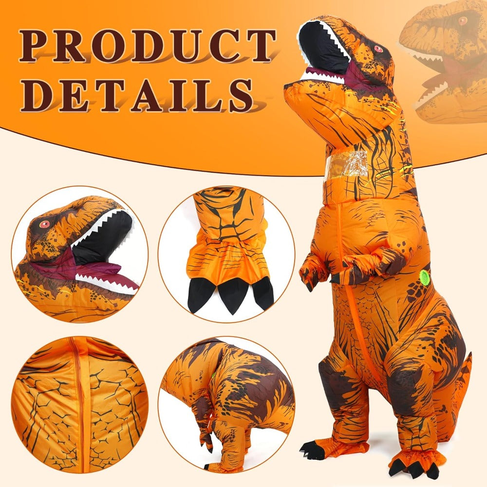 Inflatable Dinosaur Costume Adult Trex Costume Adult Blow up T-Rex Costume Halloween Costumes for Women