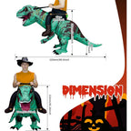 Aufblasbares Dinosaurier-Kostüm für Erwachsene T-REX Reitkostüm Halloween-Kostüm Lustiges Dino-Kostüm zum Aufblasen