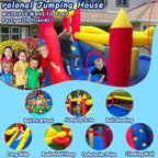 Bounce House, Inflatable Bouncer with Air Blower for Kids 3-10